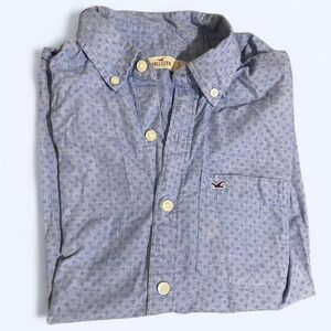Hollister Short Sleeve Men Small Shirt light blue
